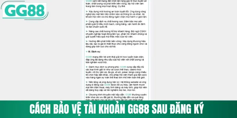 Đăng Ký GG88 4 Cách bảo vệ tài khoản GG88 sau đăng ký