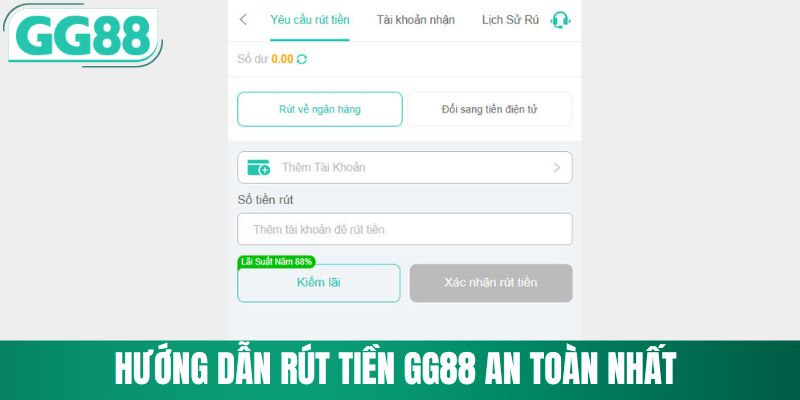 Rút Tiền GG88 2 Hướng dẫn rút tiền GG88 từ A đến Z cho người mới