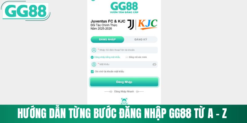 Đăng Nhập GG88 2 Hướng dẫn từng bước đăng nhập GG88 cực nhanh