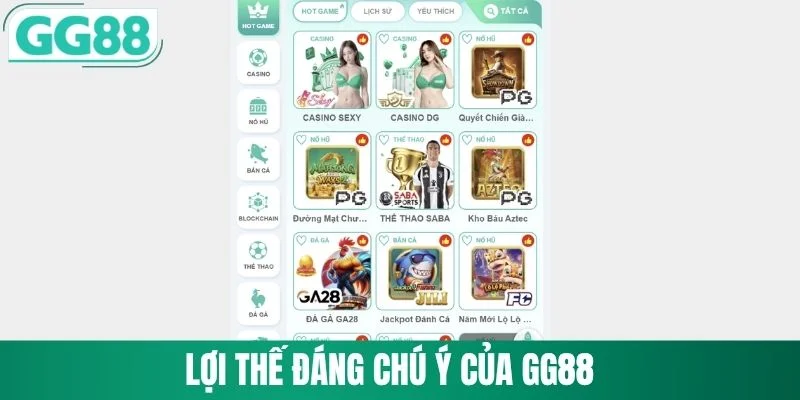 Đăng Ký GG88 1 Lợi thế đáng chú ý của GG88